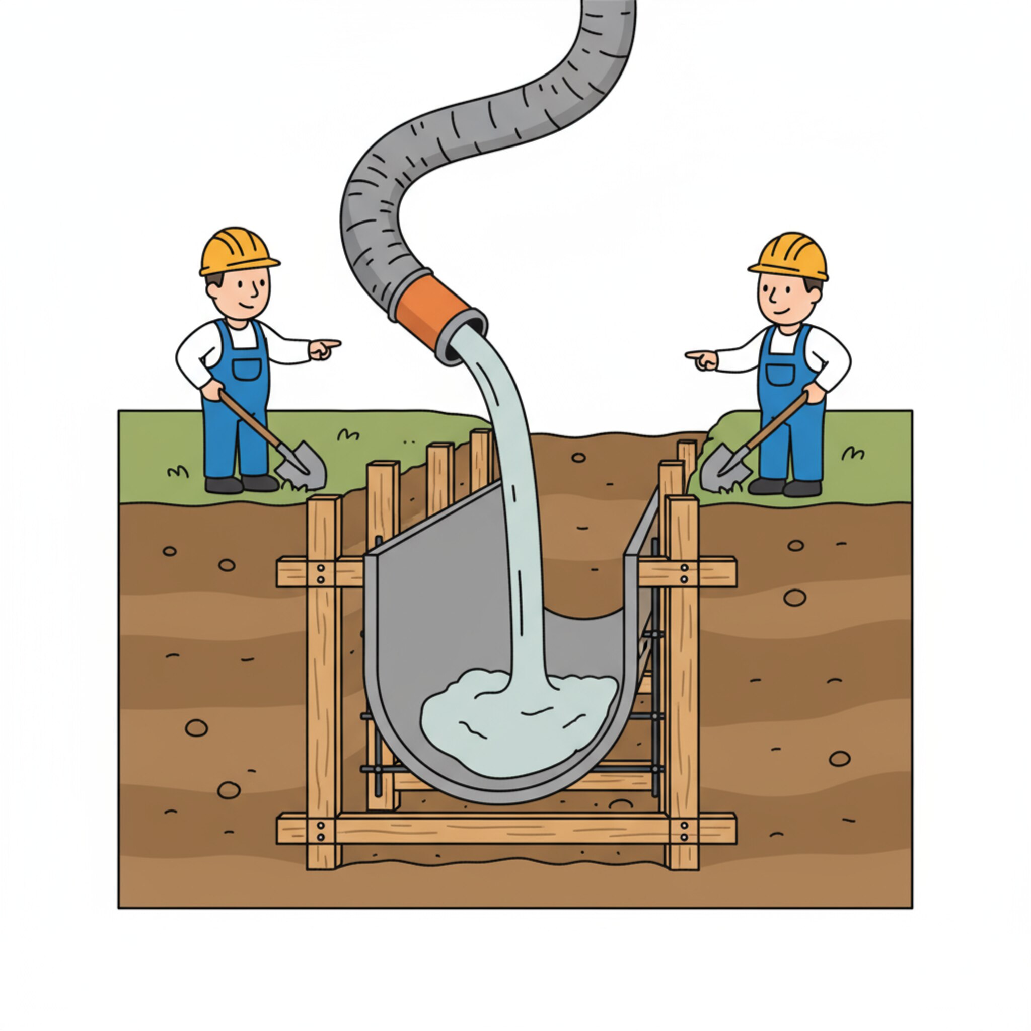 Comment couler un produit béton pour les murs enterrés ?