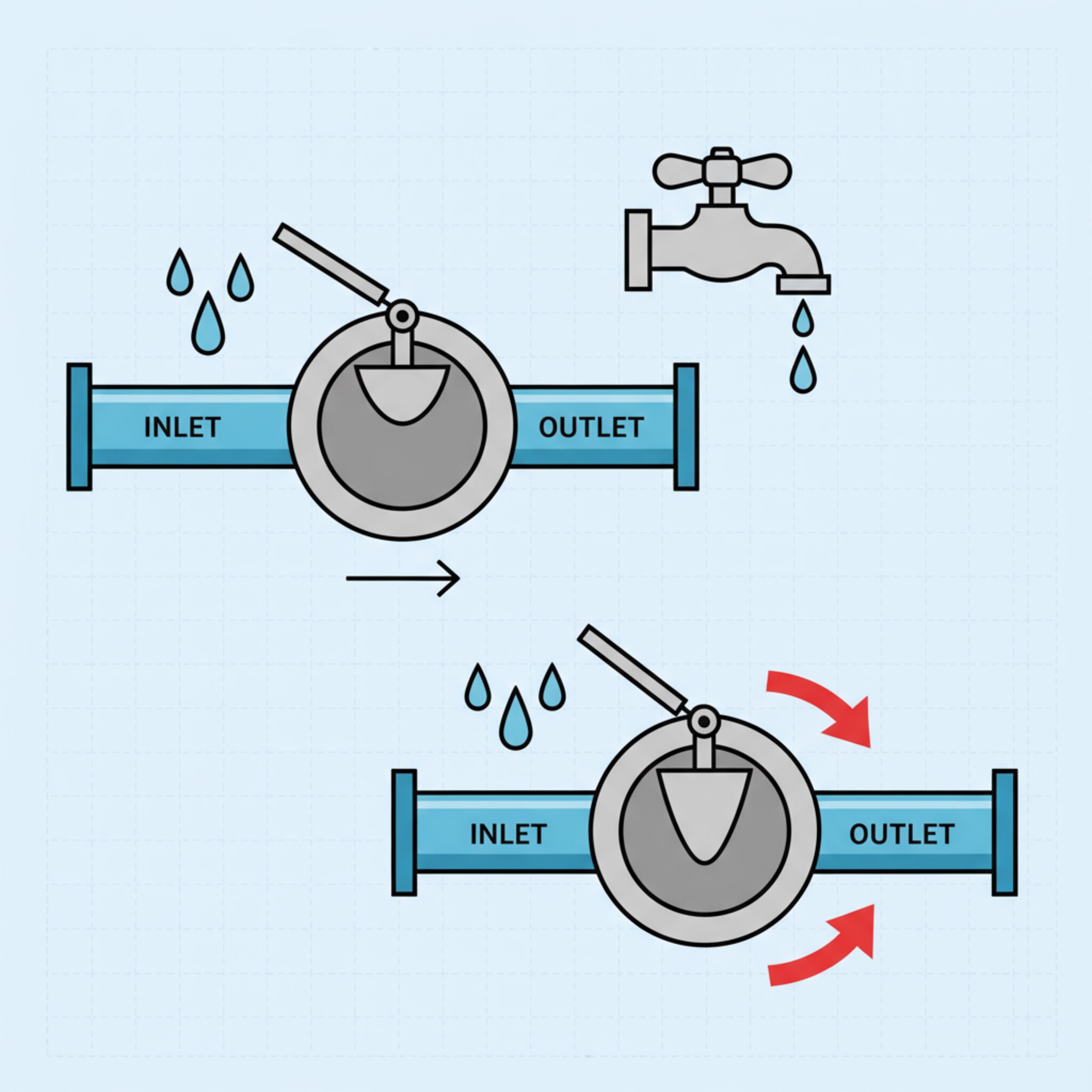 Comment fonctionne une valve anti-retour dans un système de plomberie?