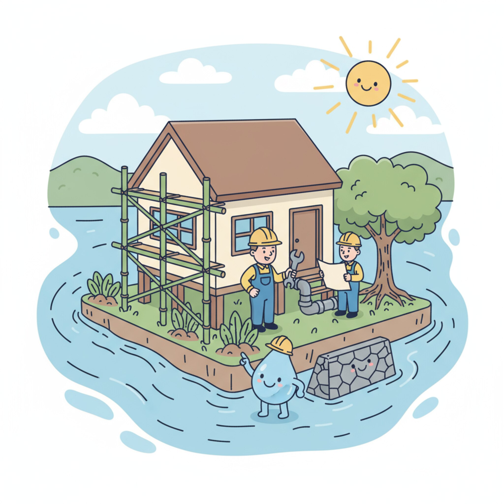 Comment gérer la rénovation d’une maison individuelle située en zone inondable?