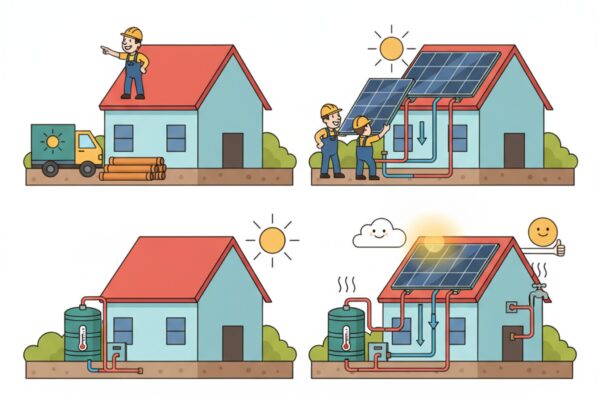 Comment installer un système de chauffage solaire thermique?