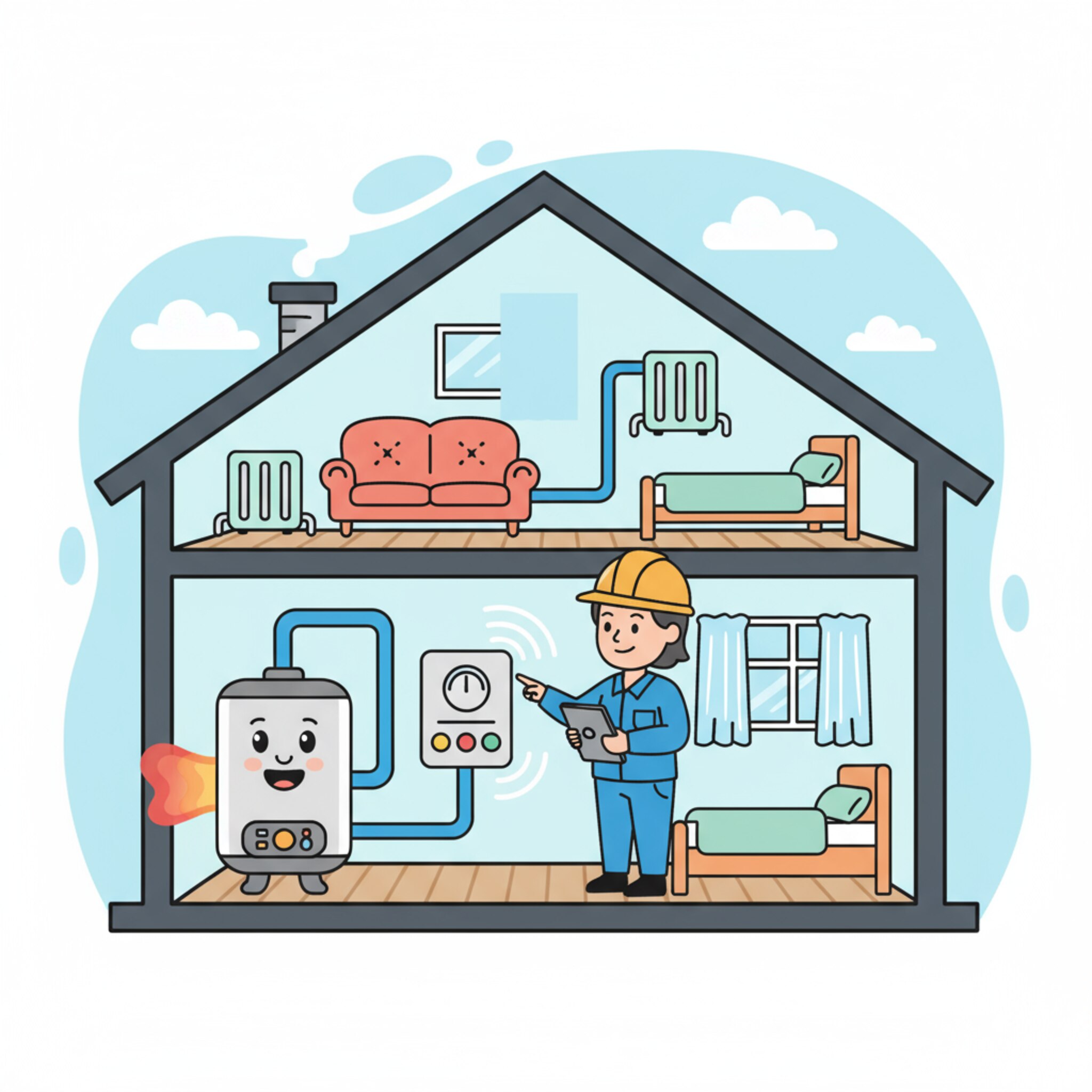 Comment installer un système de régulation pour un chauffage central?