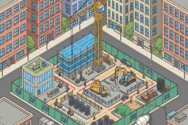 Comment organiser un chantier dans un espace urbain restreint?