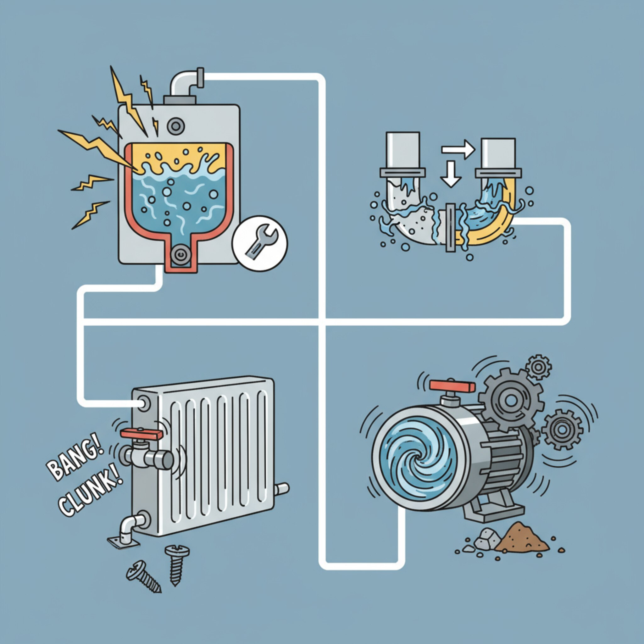 Quelles sont les causes possibles d’un bruit dans un circuit de chauffage?