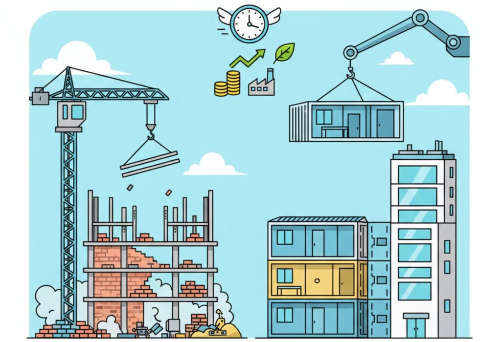 Quels sont les avantages de la préfabrication dans les travaux?