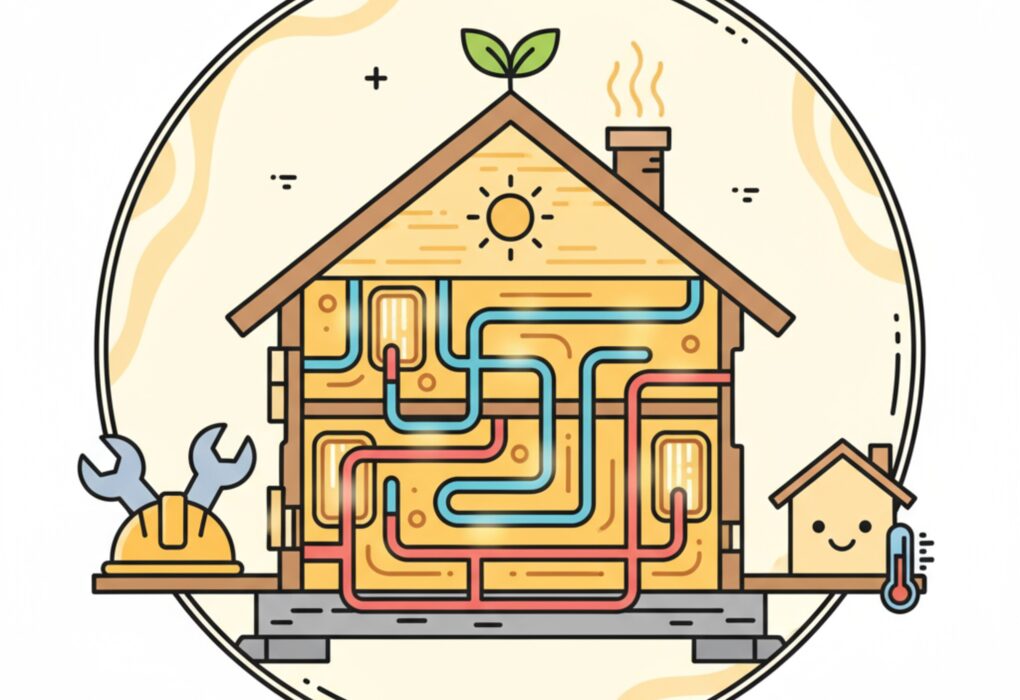 Quels sont les avantages d’un système de chauffage intégré dès la construction?