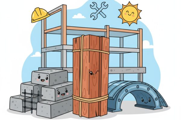 Quels sont les principaux matériaux utilisés en gros œuvre?