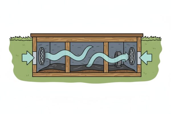Comment assurer la ventilation d’un vide sanitaire?