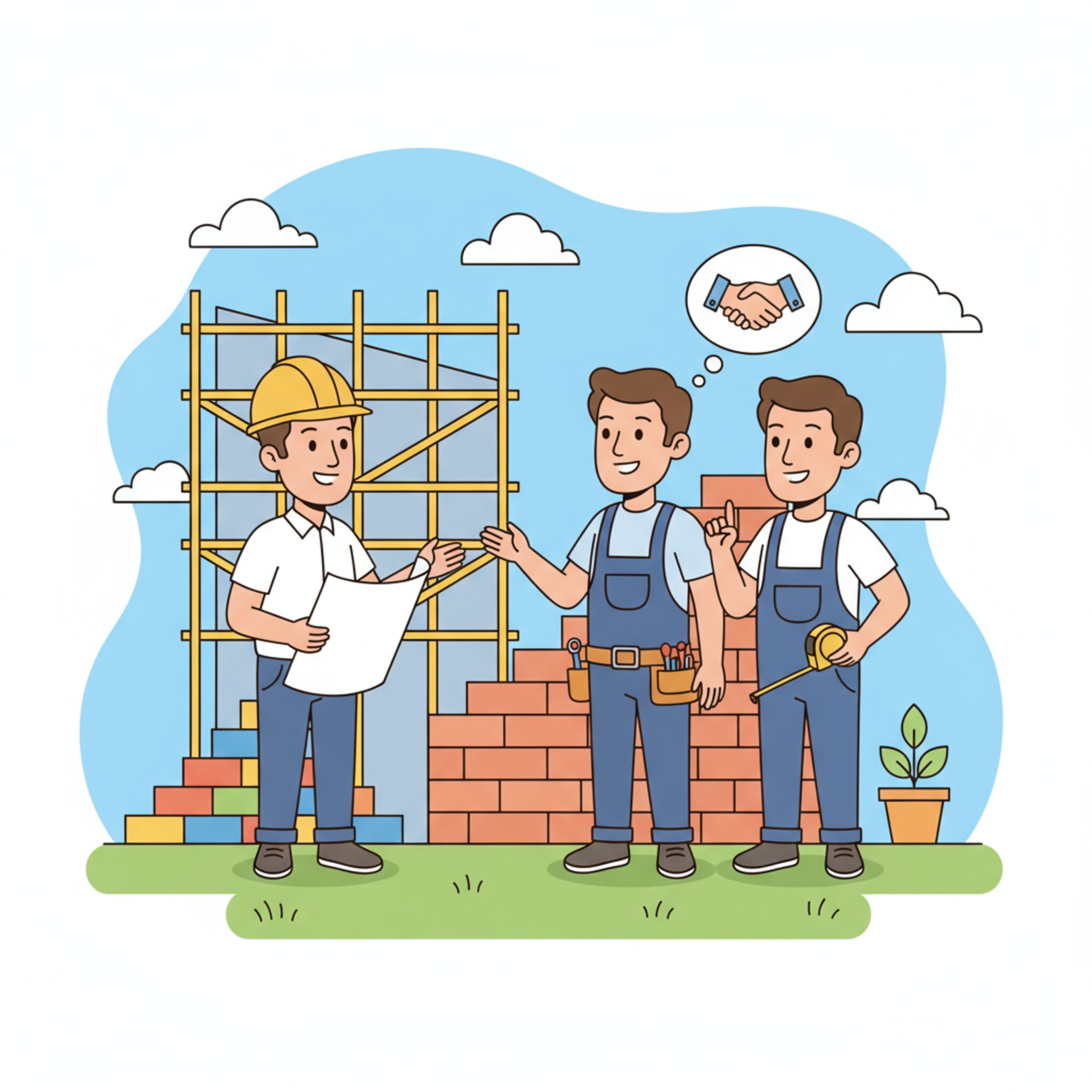 Comment gérer la relation avec les artisans pendant la construction?