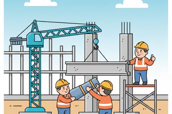 Comment installer des poutres en béton dans le gros œuvre?
