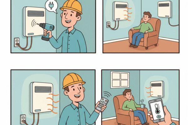 Comment installer un chauffage électrique piloté à distance?