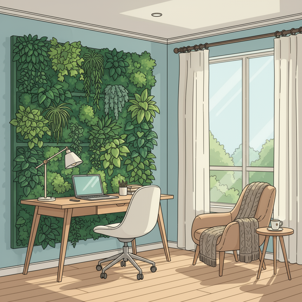 Comment intégrer un mur végétal dans un bureau à domicile?