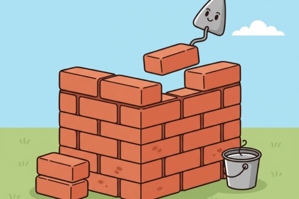 Comment réaliser un angle solide dans une construction en brique?