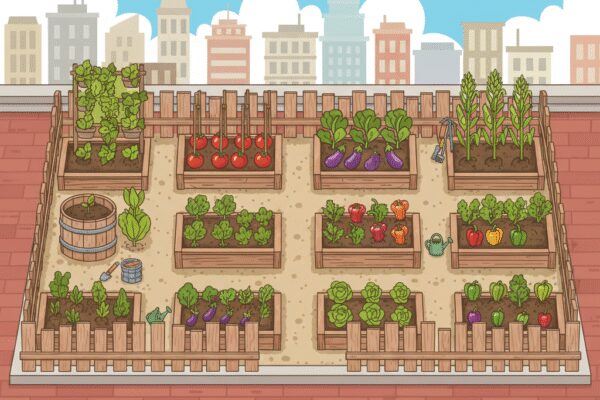 Comment structurer un jardin potager en ville?