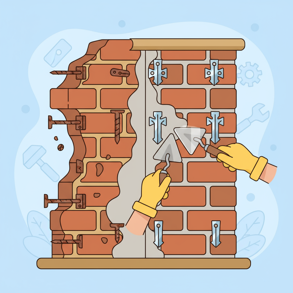 Comment traiter les fixations et les supports lors de la réhabilitation des murs?