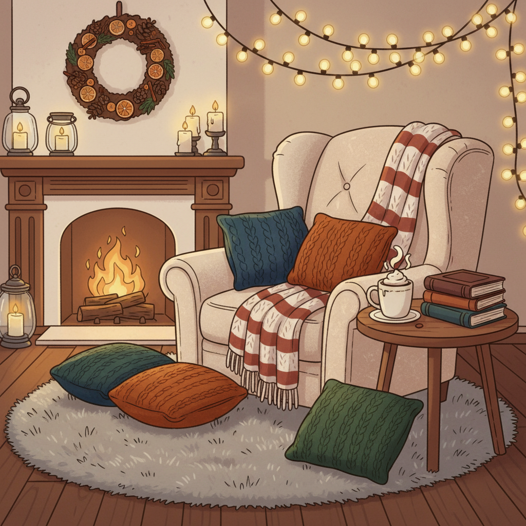 Quels accessoires déco utiliser pour créer une ambiance cocooning en hiver?