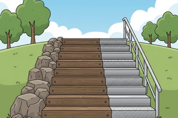 Quels matériaux privilégier pour un escalier extérieur durable?