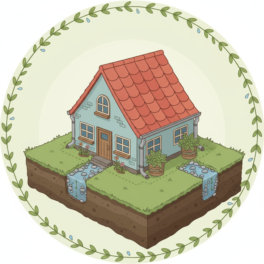Quels sont les critères d'un bon drainage autour de la maison?