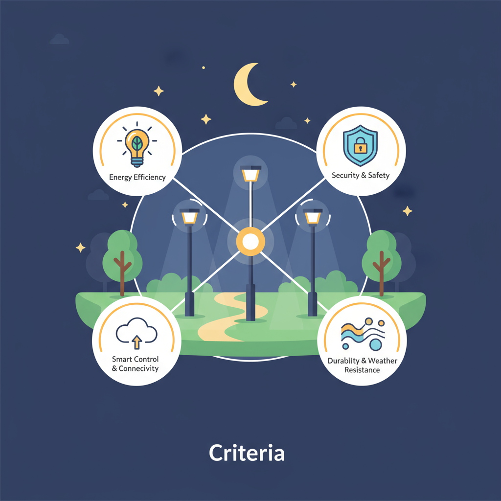 Quels sont les critères pour un bon éclairage extérieur connecté?