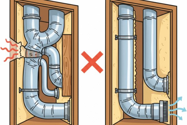 Quelles sont les erreurs à éviter lors de la pose de conduits de chauffage?