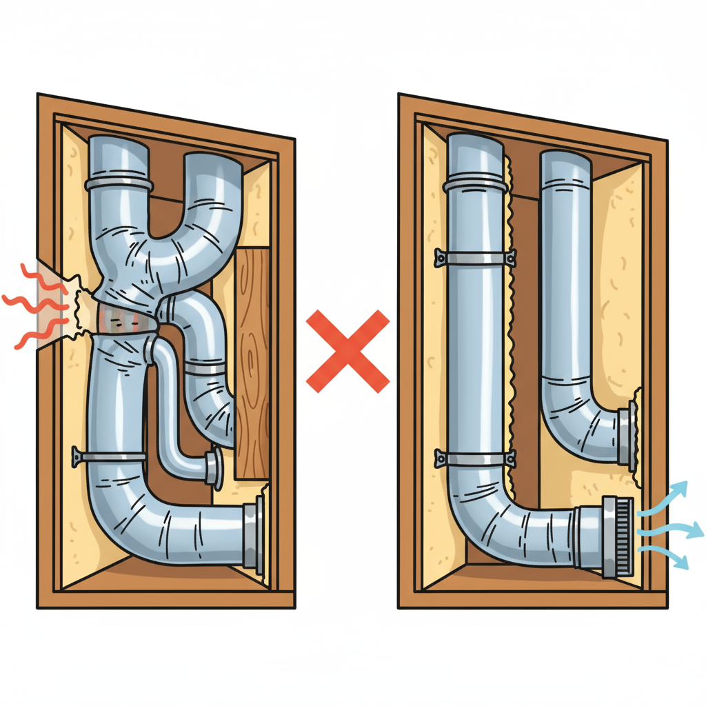 Quelles sont les erreurs à éviter lors de la pose de conduits de chauffage?