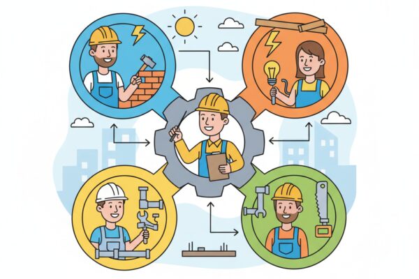 Comment gérer la coordination des différents corps de métier?