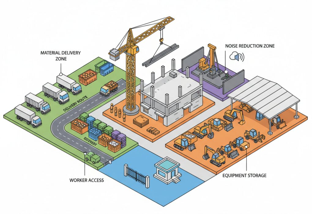 Comment organiser la logistique du chantier pour limiter les nuisances?