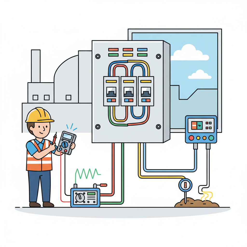 Quels sont les tests électriques à réaliser avant la mise en service?