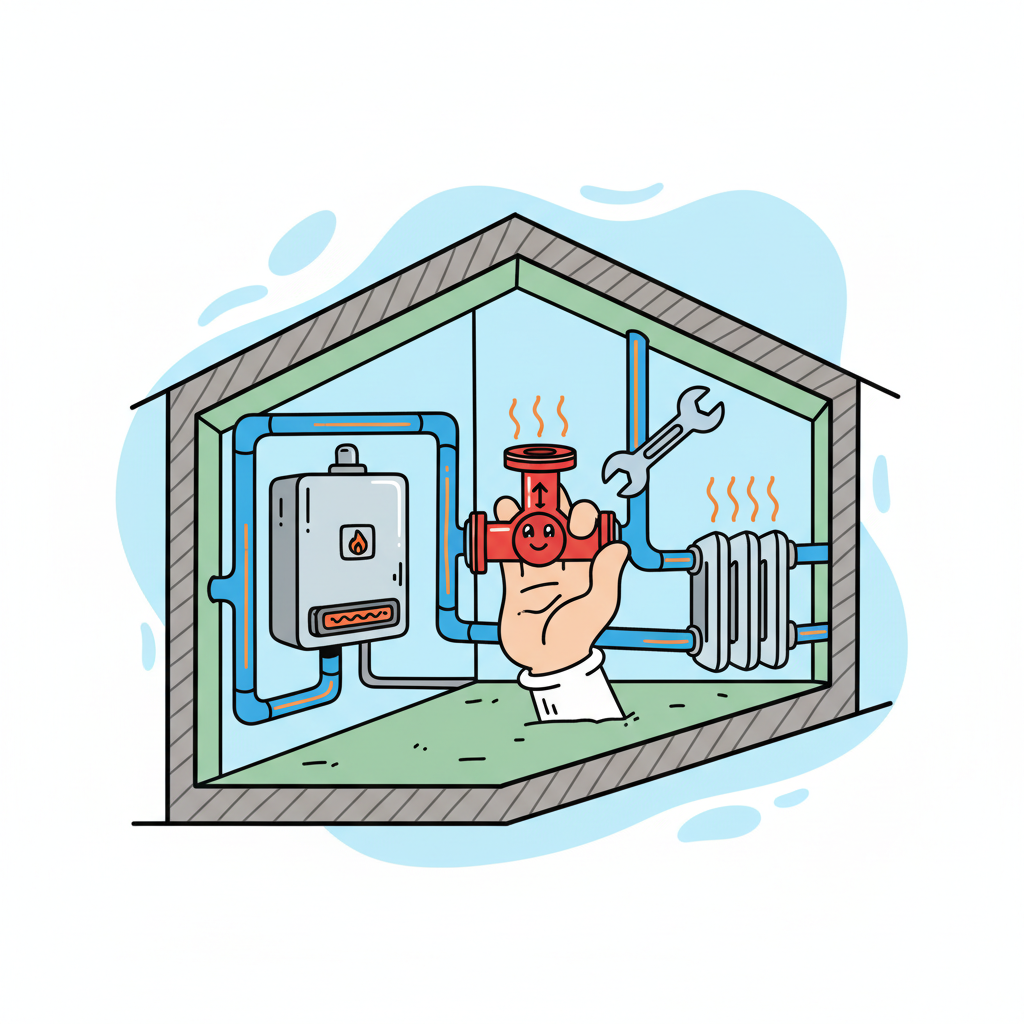 Comment installer une vanne trois voies dans un circuit de chauffage?