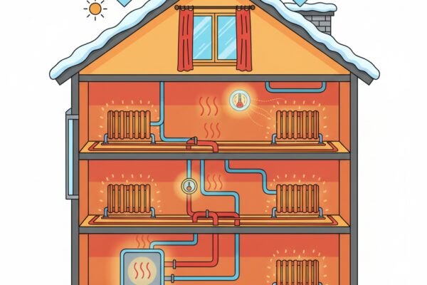 Comment optimiser la répartition de la chaleur dans une maison à étages?