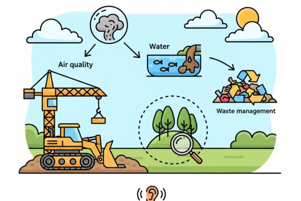 Quels impacts environnementaux surveiller pendant les travaux?
