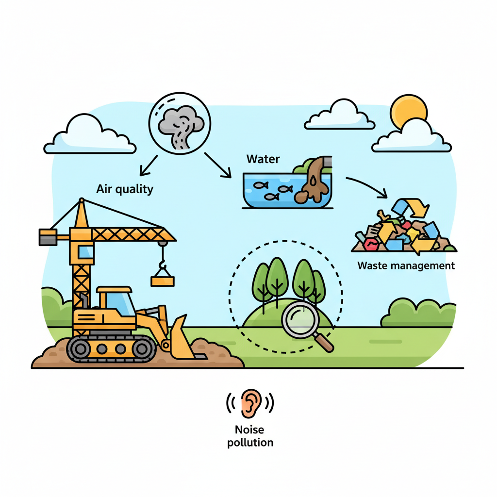 Quels impacts environnementaux surveiller pendant les travaux?