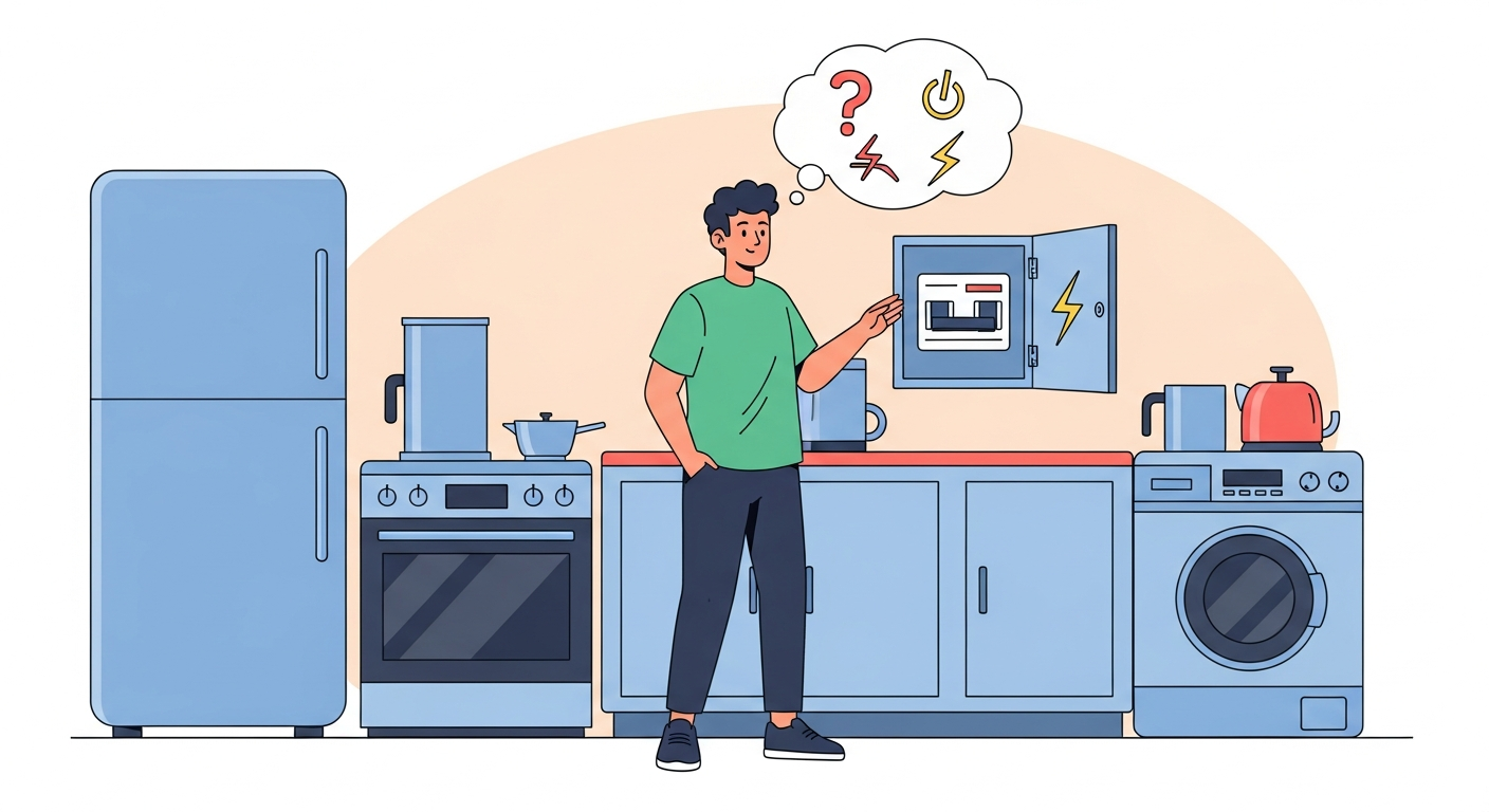 Comment choisir un disjoncteur adapté à des appareils électroménagers puissants ?