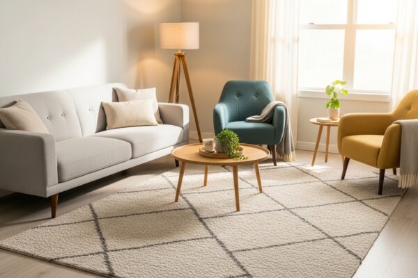 Comment choisir un tapis pour délimiter un espace dans un salon?
