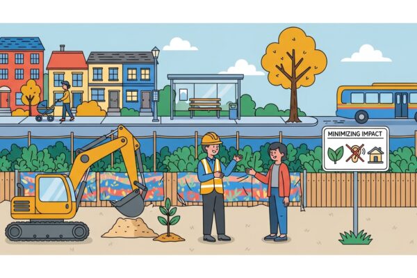 Comment minimiser l’impact des travaux sur le voisinage?