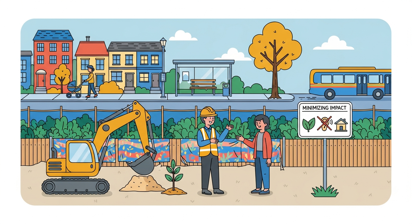 Comment minimiser l’impact des travaux sur le voisinage?
