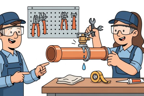 Comment réparer une fuite sur un tuyau en cuivre?