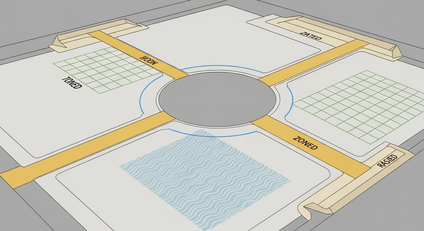 Quelles sont les options pour délimiter visuellement un grand espace ouvert ?