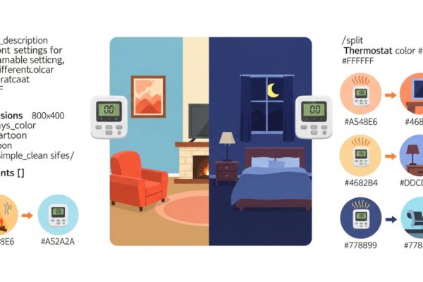 Quels sont les différents types de réglages pour un thermostat programmable?