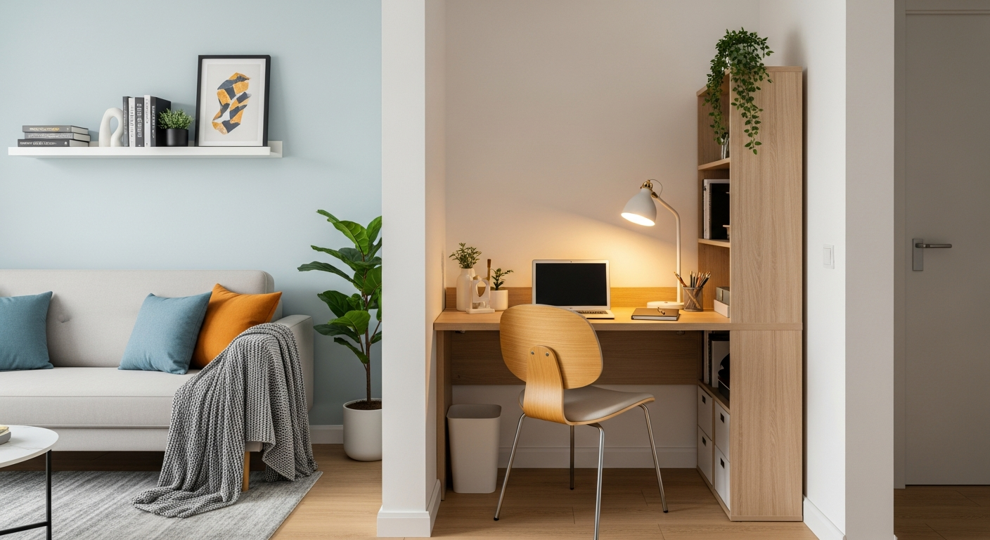 Comment aménager un coin bureau dans une pièce à vivre?