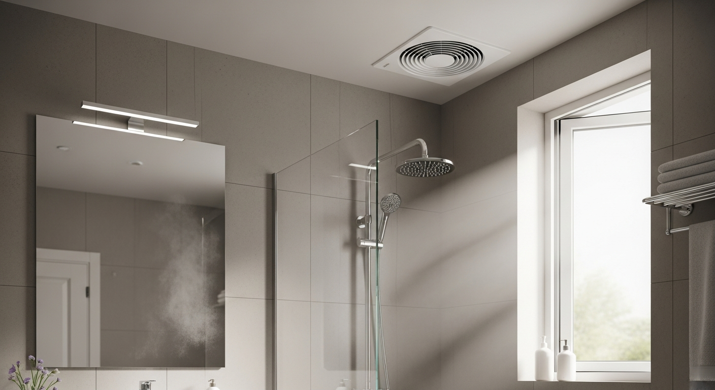 Comment assurer la ventilation dans une salle de bains pour éviter les moisissures?