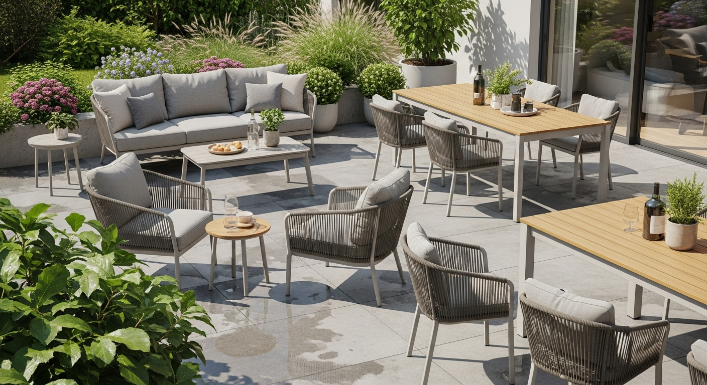 Comment choisir des meubles d’extérieur résistants au soleil et à la pluie?