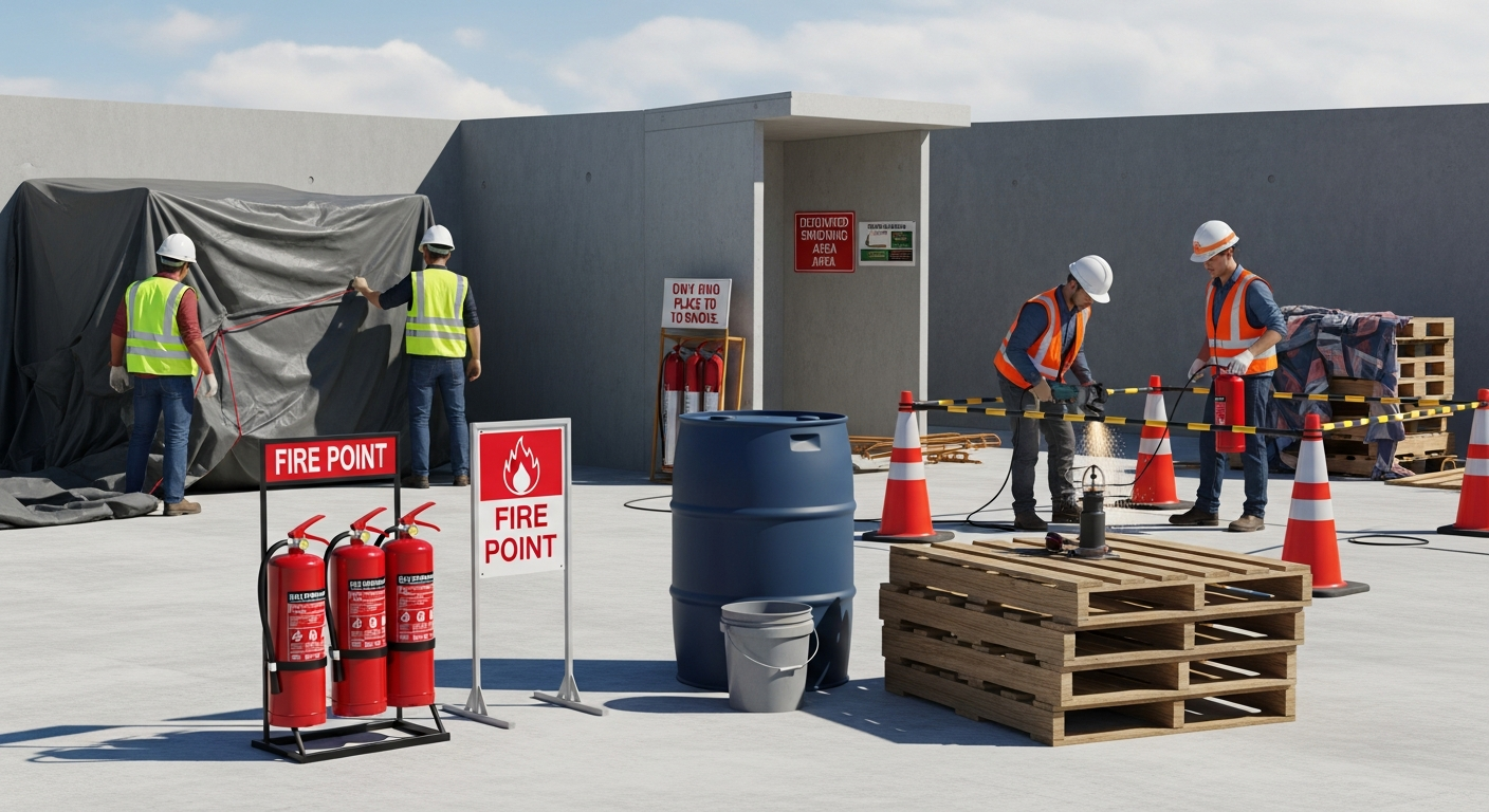 Comment garantir la sécurité incendie sur un chantier?