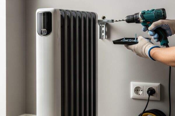 Comment installer un radiateur électrique à inertie?