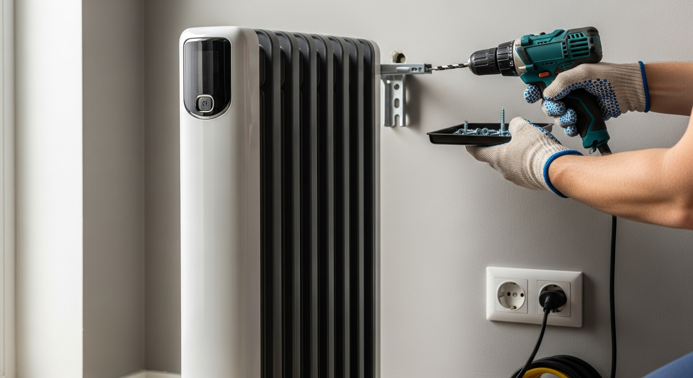 Comment installer un radiateur électrique à inertie?