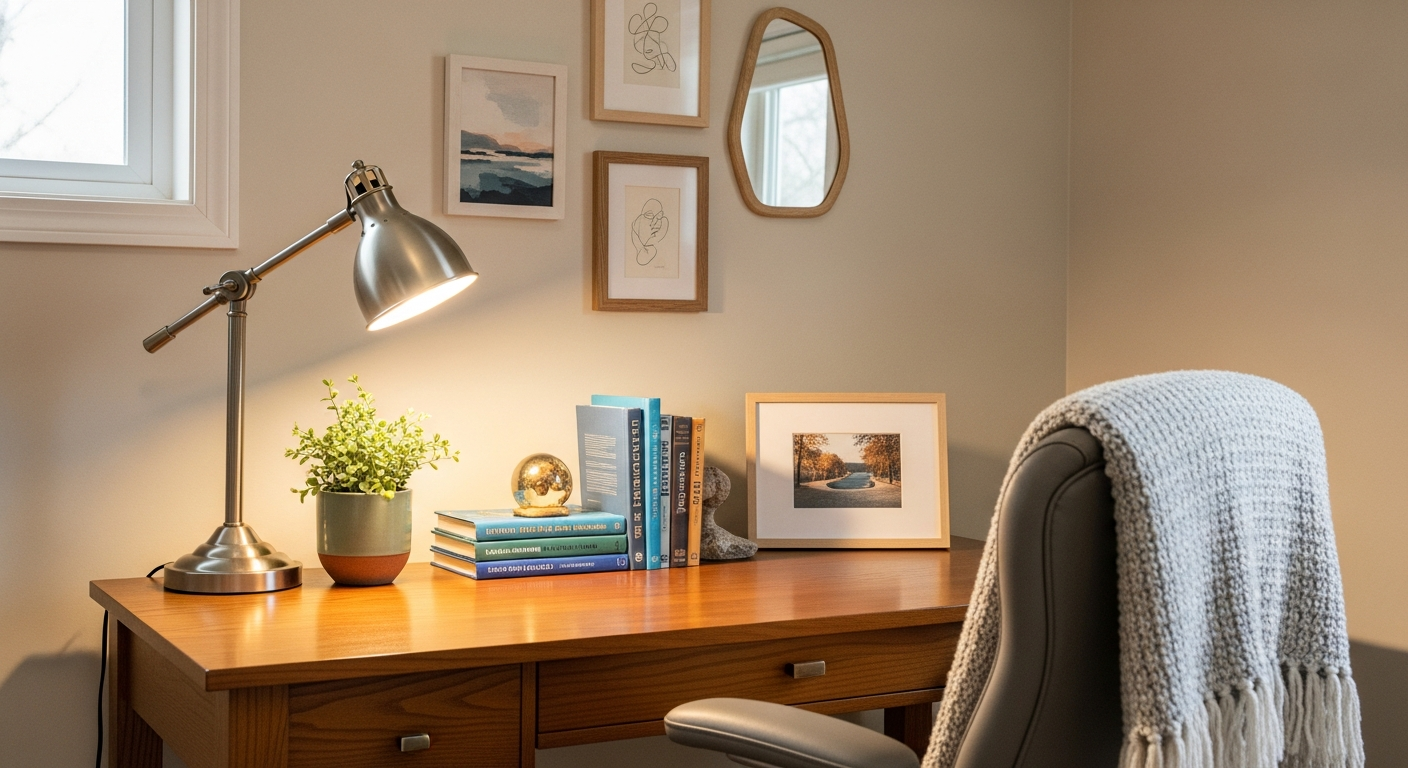 Quels accessoires déco pour personnaliser un espace de bureau à domicile?