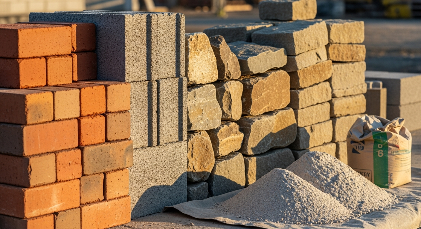 Quels matériaux sont les plus utilisés pour les travaux de maçonnerie ?