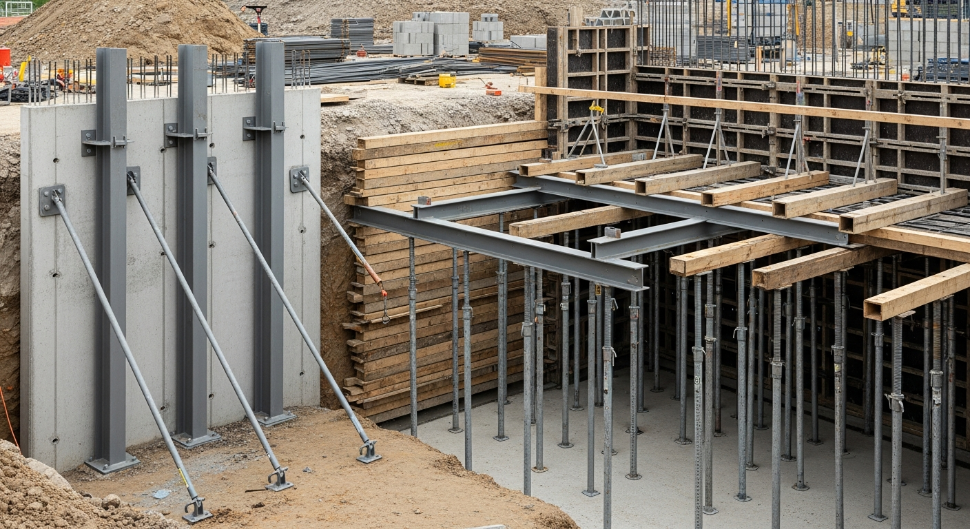 Quels systèmes d’étaiement sont utilisés lors des travaux de gros œuvre?