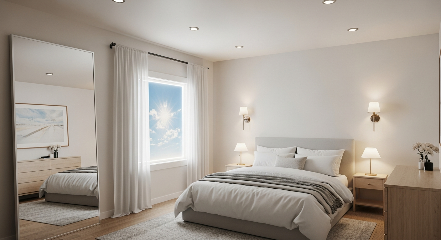 Comment aménager une chambre sans fenêtre pour maximiser la lumière?
