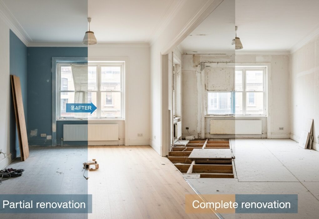 Comment choisir entre rénovation partielle et rénovation intégrale?