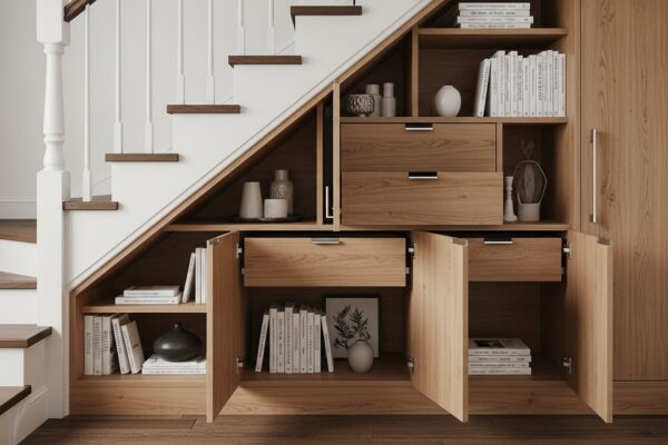 Comment créer un espace de rangement sous un escalier?